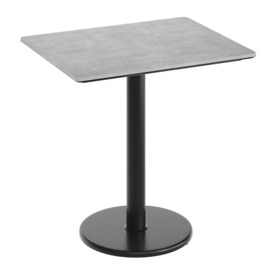 Commercial HPL Tabletop With Table Height Round Base