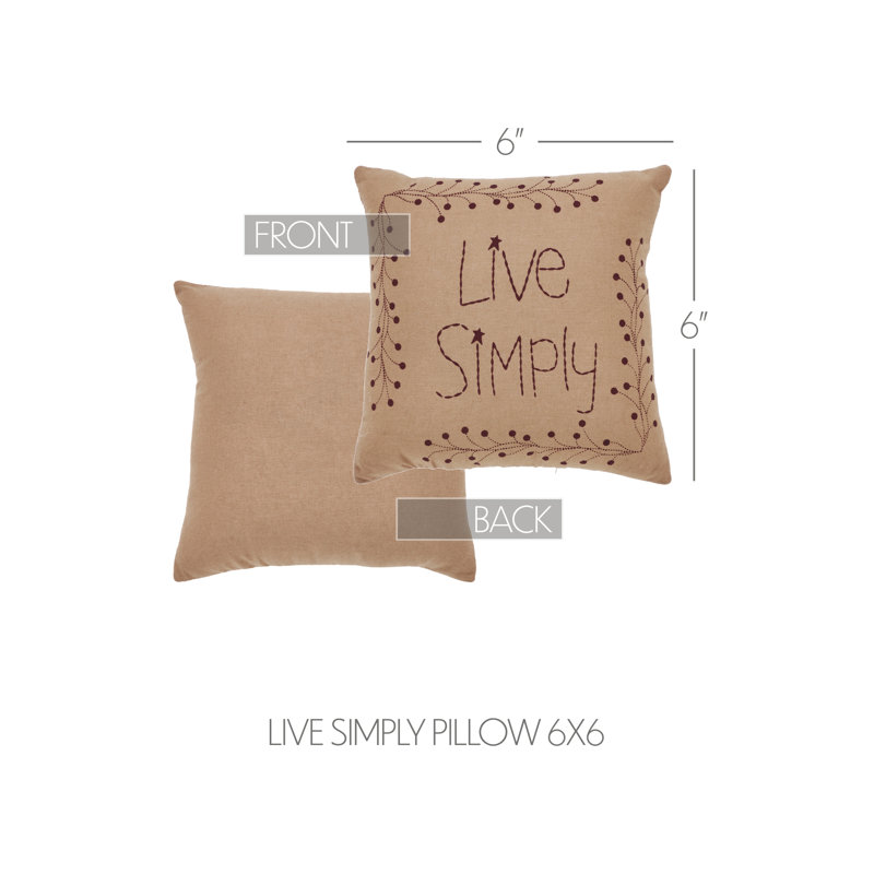 Pip Vinestar Cotton Reversible Throw Pillow