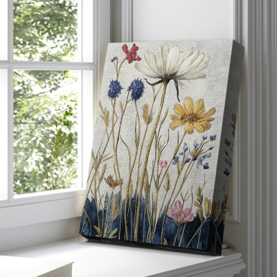 Toile tendue avec châssis Floral
