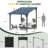 Aluminum Pergola with Canopy-114603191