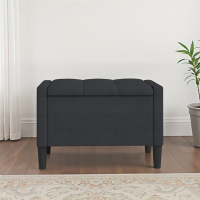 Friesen Polyester Blend Upholstered Storage Bench