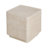 Outdoor Patio MGO Side Table With Beige Travertine Finish, Durable Lightweight Design For Indoor And Outdoor Use.