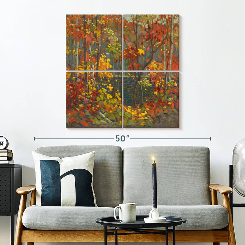 Alvord The Pool Autumn, 32" H x 32" W