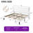 King Size Velvet Upholstered Platform Bed with Adjustable Headboard and Wooden Slats, White-1300865887-1300865885