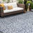 Floral Machine Woven Indoor / Outdoor Area Rug-1516696105