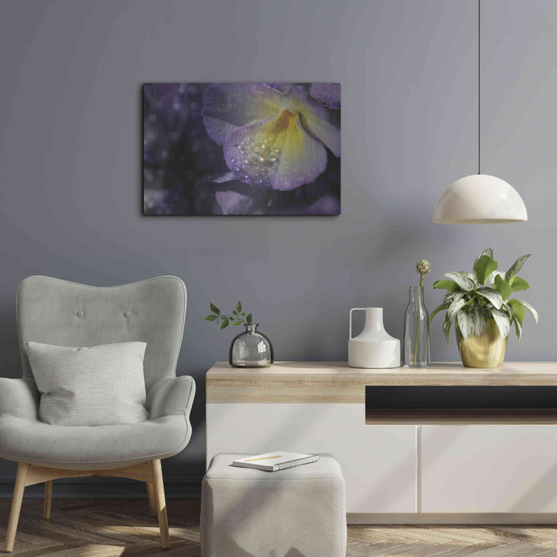 " Purple Pansy " by Lori Deiter, 16" H x 24" W