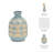 Jeiker Boho Stoneware Ceramic Vase with Textured Detail and Sculptural Form in Contemporary Minimalist Design for Modern Eclectic Spaces-86749020