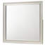 Miroir rectangulaire contemporain Frederica White, 104 cm (L) x 91 cm (H), encadré de bois