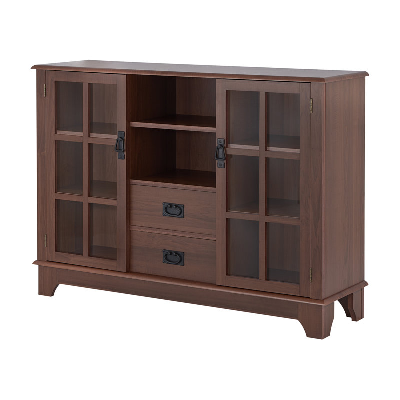 Buffet en noyer à 2 portes l 41,6 po Alleah