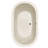 Lorraine 74'' x 44'' Whirlpool Acrylic Bathtub-9228787-88693585