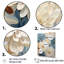 «White Mums In Blue Dream III» - Décoration murale mamans-97063486-97063488