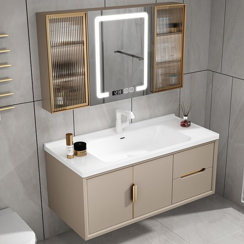 Armoire de salle de bain minimaliste et luxueuse