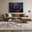 Halloween, art d'Halloween abstrait, art mural sur toile mauve-308813761