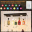 Armoire à vin en verre trempé, noir, avec pieds réglables pour plus de stabilité, d'équilibre, de stabilité et de stabilité-122643053