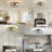 Quiet Ceiling Fan With Light – LED Crystal Flush Mount Fan Lamp With Hidden Blades And Natural Airflow For Bedroom, Kids Room, Study Room-1254044831