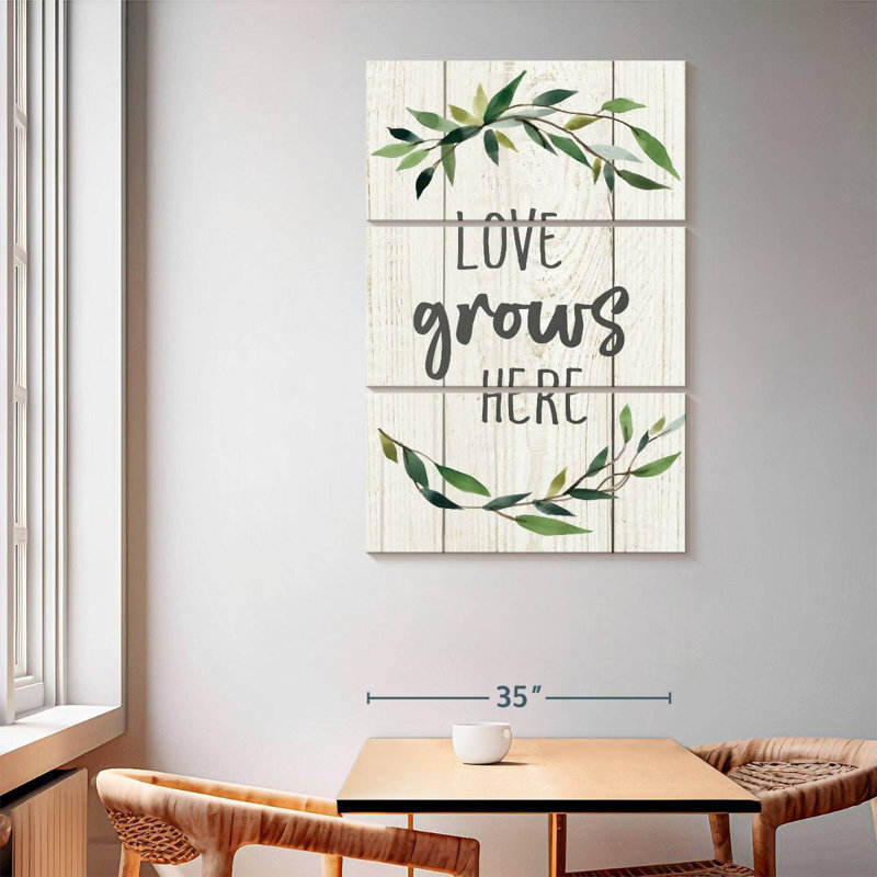 Kema Love Grows Here II Wall Sign