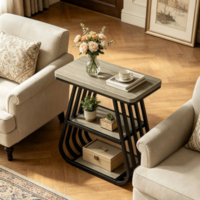Pedestal End Table