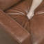 Causeuse moderne en similicuir chocolat avec accoudoirs-1608836381