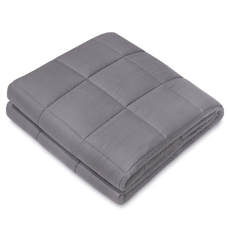 Couverture en coton Nex, Gris foncé, 15 lb, l 40 po x L 60 po