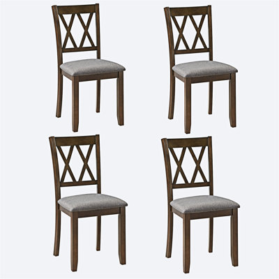 Ensemble de 4 chaises en bois massif