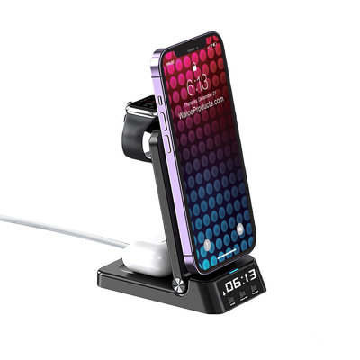 Support de chargeur sans fil Waloo 3-en-1 avec alarme