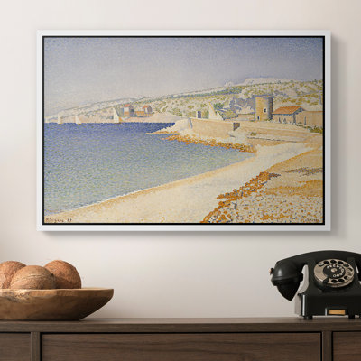 La jetée à Cassis, Opus 198, 1889 - Paul Signac, toile tendue avec châssis