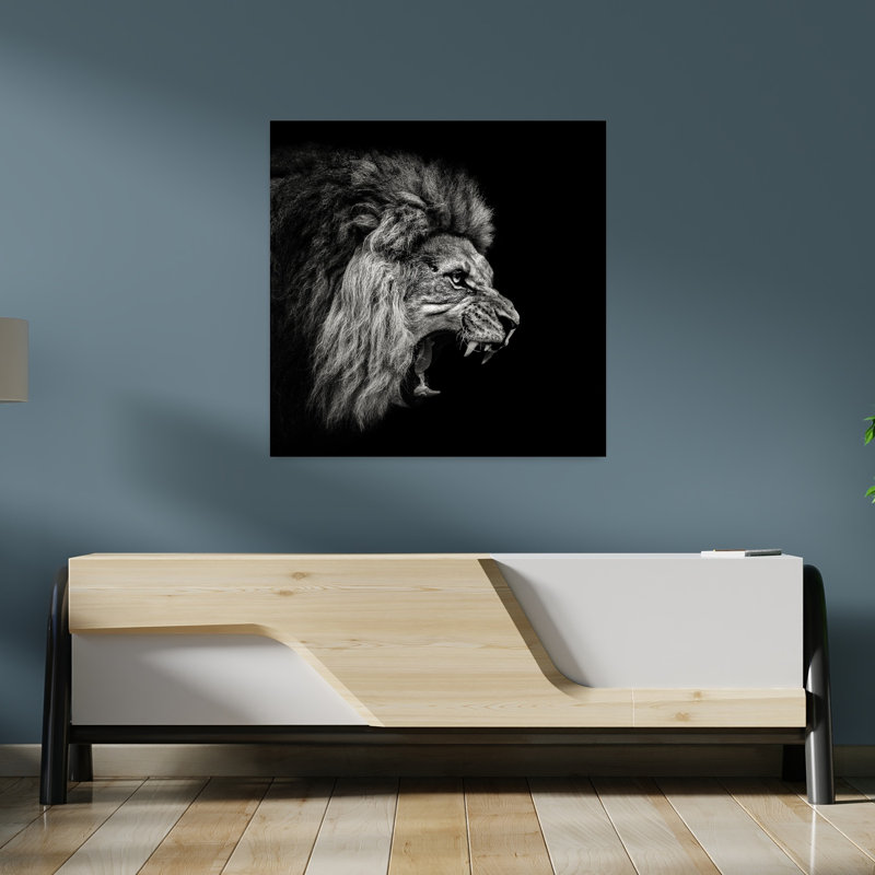 Art contemporain Art contemporain de lion, H 36 po x l 36 po