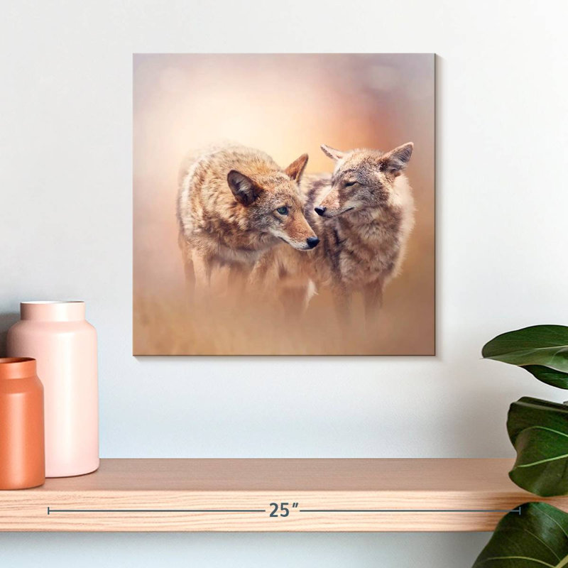 Crowle Dreamy Coyotes, 16" H x 16" W