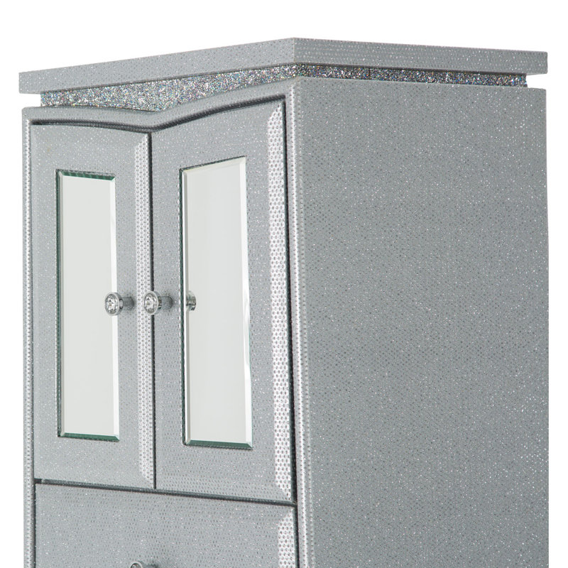Melrose Plaza Swivel Lingerie Chest - Glittery Dove