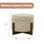 Repose-pieds avec rangement 24,6 po et plateau en bois-1174896926