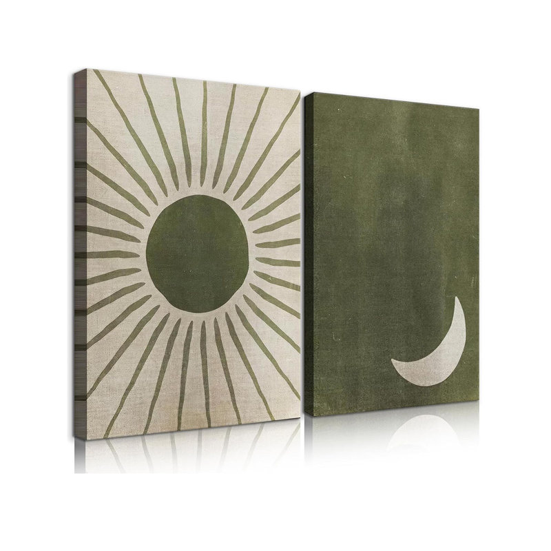 2 Piece Wrapped Canvas Wall Art