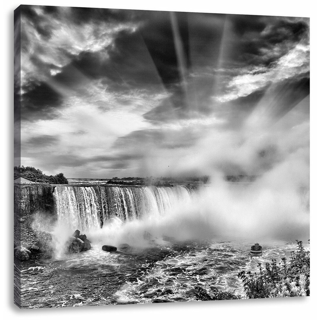 Leinwandbild Niagarafälle bei Sonnenuntergang