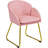 Fitchburg 30"H Modern Velvet Accent Chair with Tufted Back & Metal Legs-1111920659