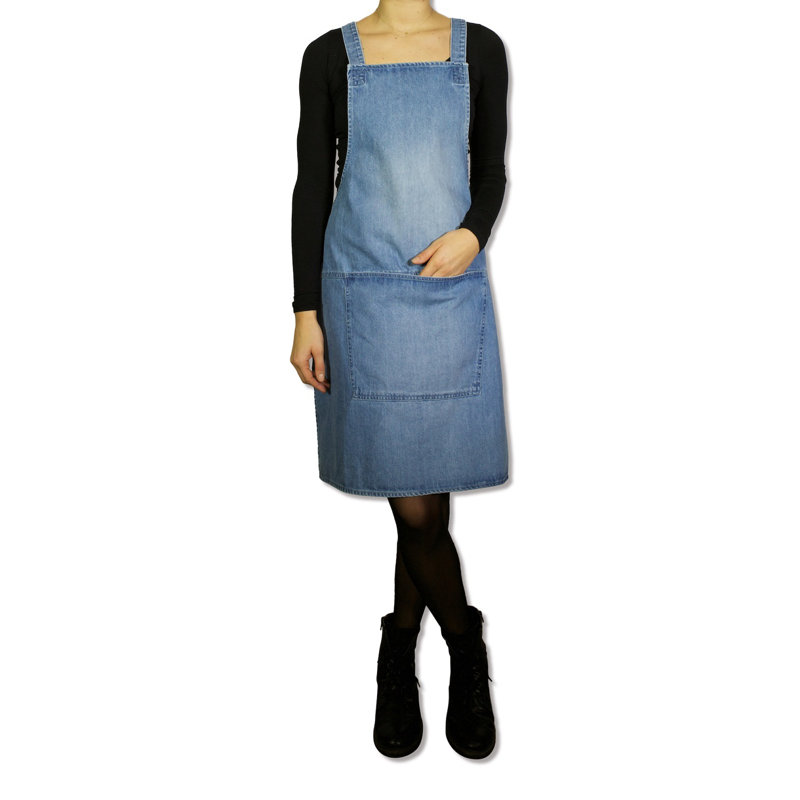 No Pattern Denim Chef Apparel