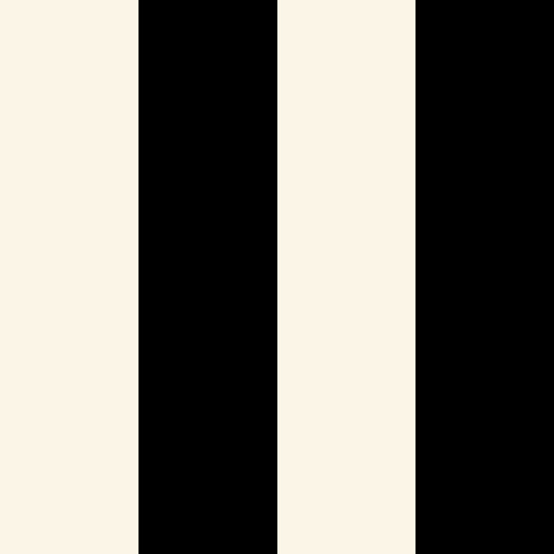 Parasol de marché 108 po Lyon, Black & Ivory Striped, L 108 po x P 108 po