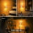White And Chrome Night Light With Bubble Acrylic Columns And Amber Glow-116928065