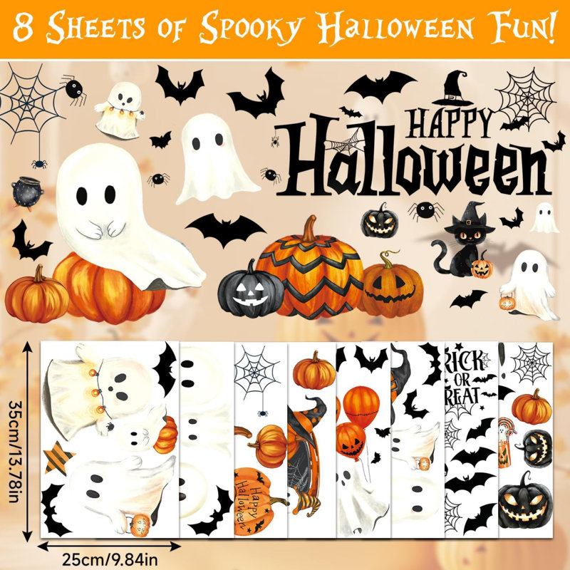 Décoration d'Halloween pour fenêtre