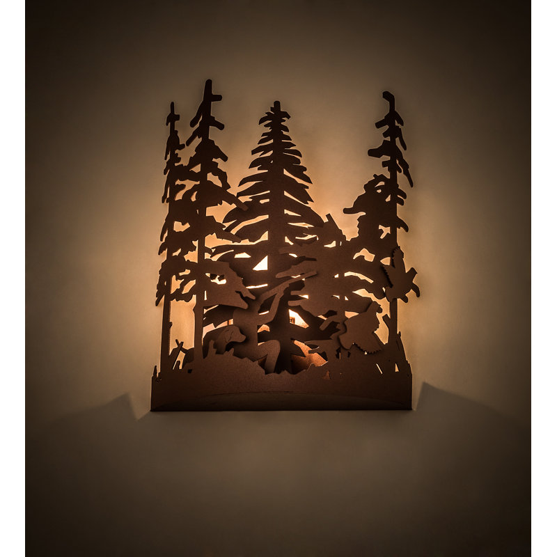 Rustic Lodge 1 - Light Armed Sconce