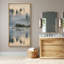 «Soft Foggy Forest Lake Reflection», impression murale sur toile encadrée-133897544-133897543
