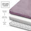 Ensemble de 3 tapis de bain en mousse viscoélastique ultra doux et absorbant avec envers antidérapant Aighan-1781573095