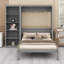Lit escamotable mural Ell Elletsville avec tablettes-882040527-932556011