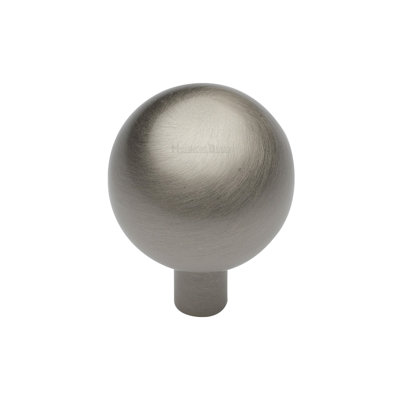 Heritage Brass Cabinet Knob Sphere Design