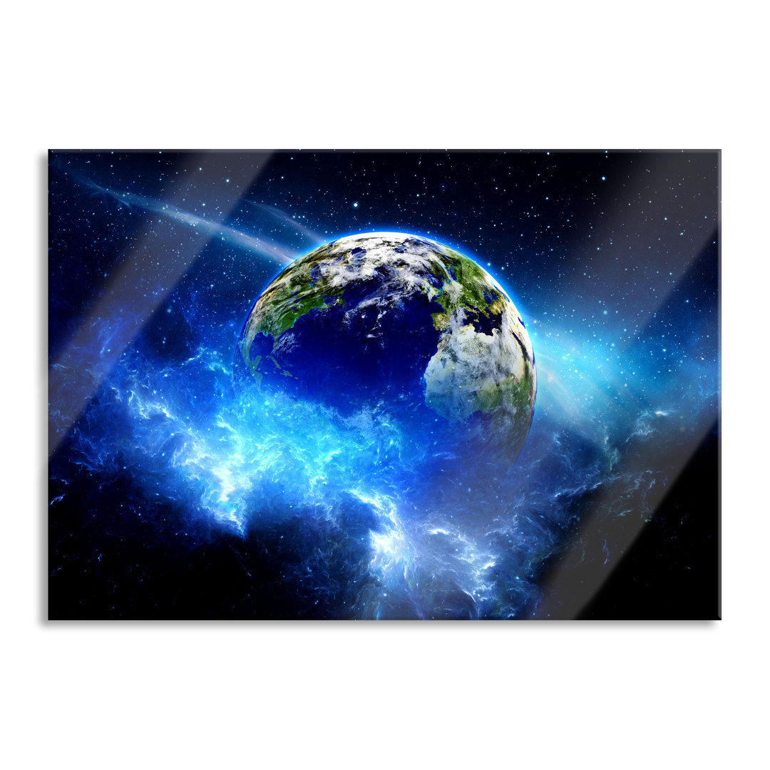 Glasbild Planet Erde