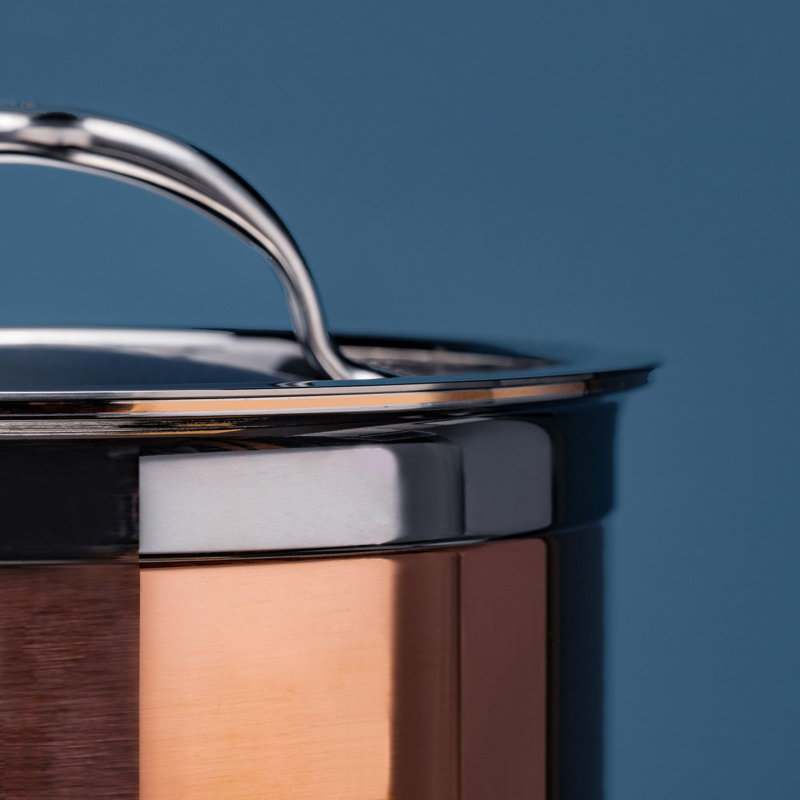 Hestan CopperBond Covered Saucepan, 4 qt.