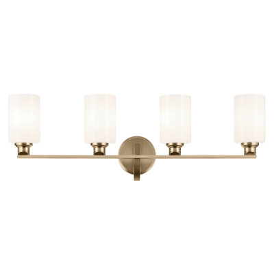 32.25" 4-Light Vanity Light with Fluted Glass