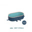 Structure pliante en PVC bleu-gris, piscine hors-terre compacte de 7 pieds, structure non gonflable-130777683