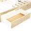 Lit de jour simple en bois avec deux tiroirs de rangement, des chargeurs et des armoires de grand choix - Lit stable-121097390