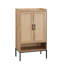 Range-chaussures avec portes en rotin