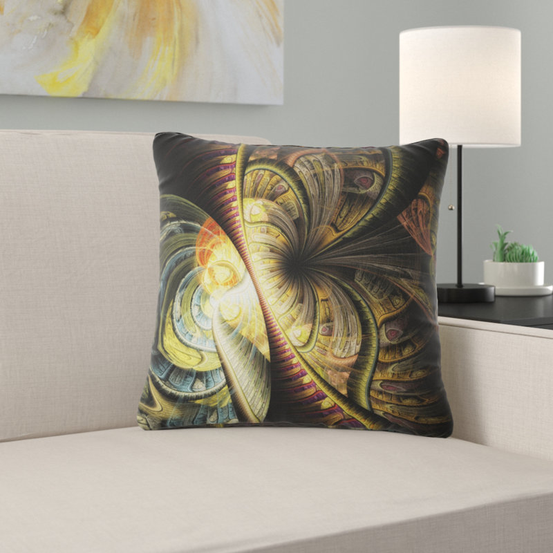  Coussin Abstract Fractal Illustration, Rectangulaire, 12 po x 20 po