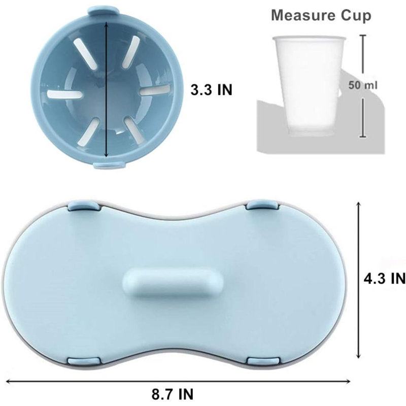 Egg braconnier à vapeur au micro-ondes, Gris